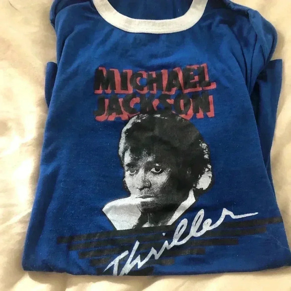 AUTHENTIC VINTAGE Michael Jackson Tee - Picture 1 of 3